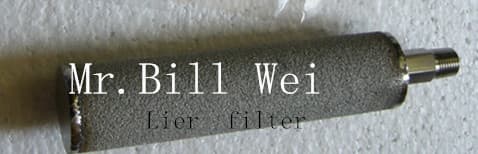 Sintered Metal porous filter cartridge 10um